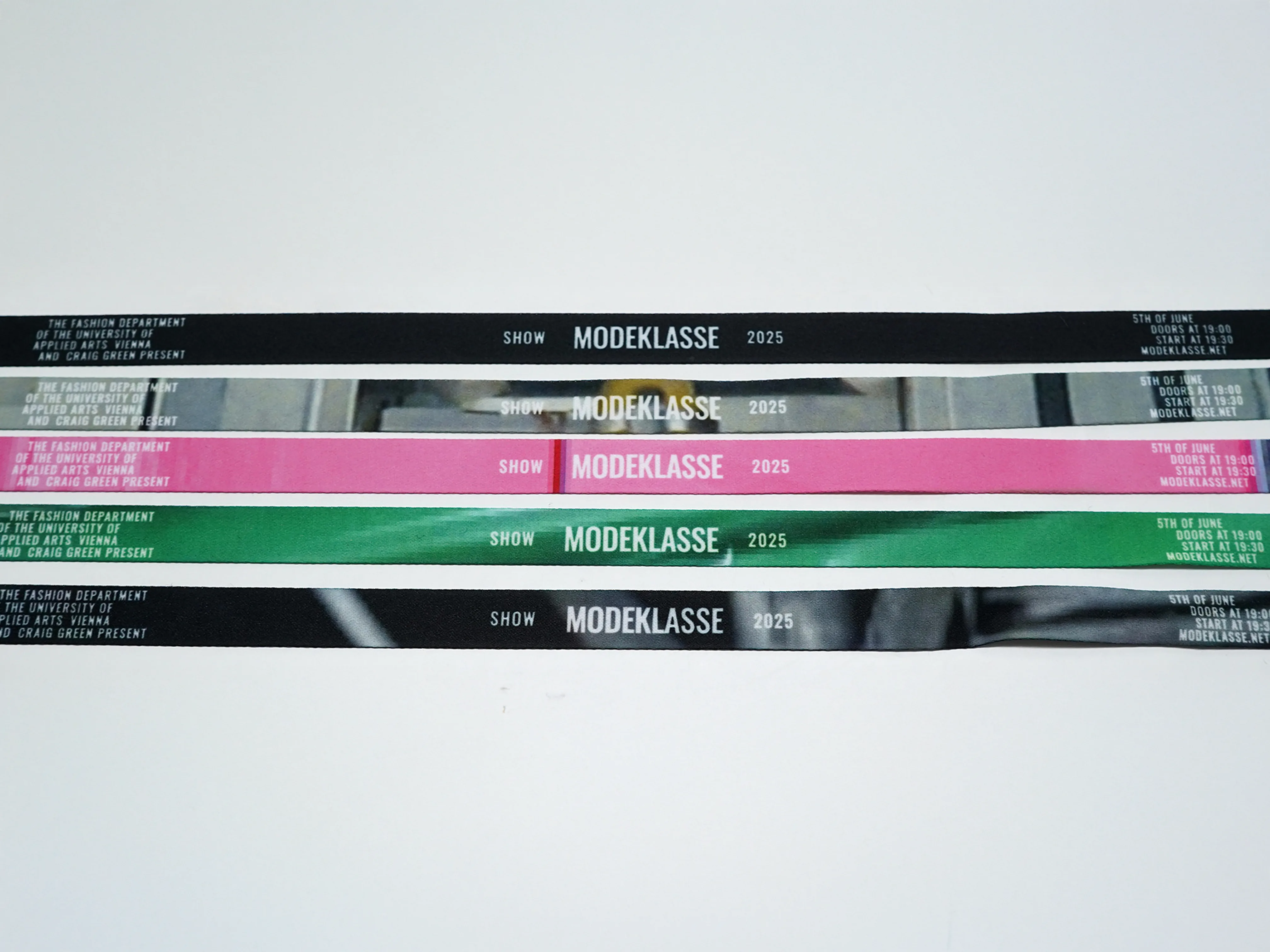 Show Modeklasse wristbands