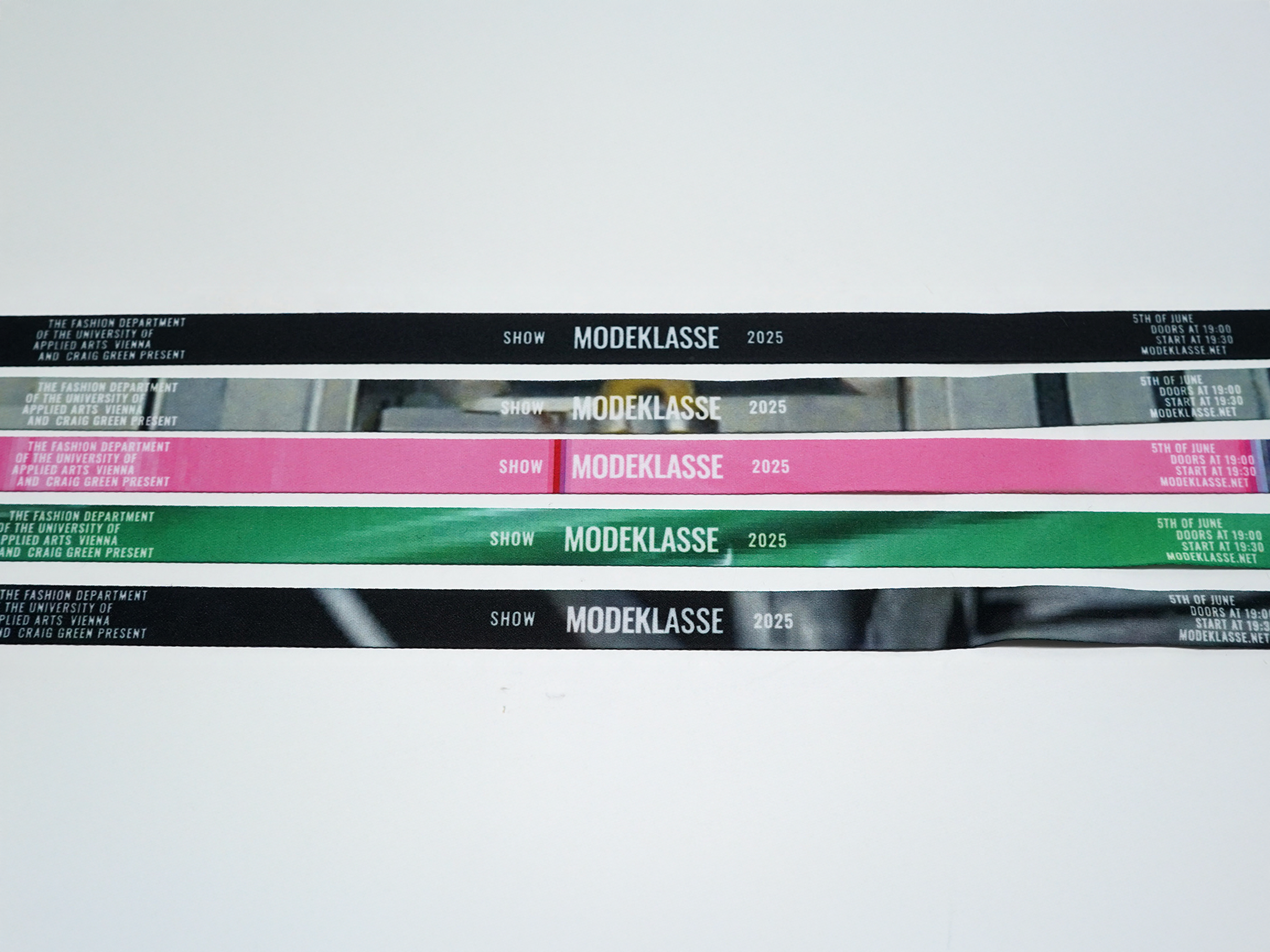 Show Modeklasse Wristbands